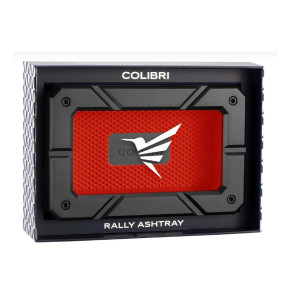 Popolník  na cigary COLIBRI RALLY Black+Red