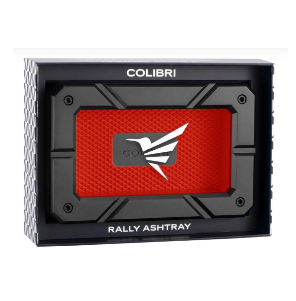 Popolník  na cigary COLIBRI RALLY Black+Red