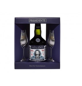 Presidente Rum 15y 0,7 l + 2 poháre